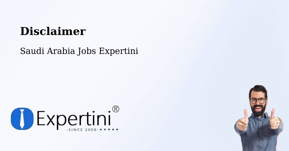 Disclaimer – Duba - Saudi Arabia Jobs Expertini