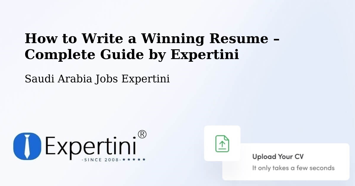 Resume Writing Guide for Job Seekers – Duba - Duba, Saudi Arabia Jobs Expertini