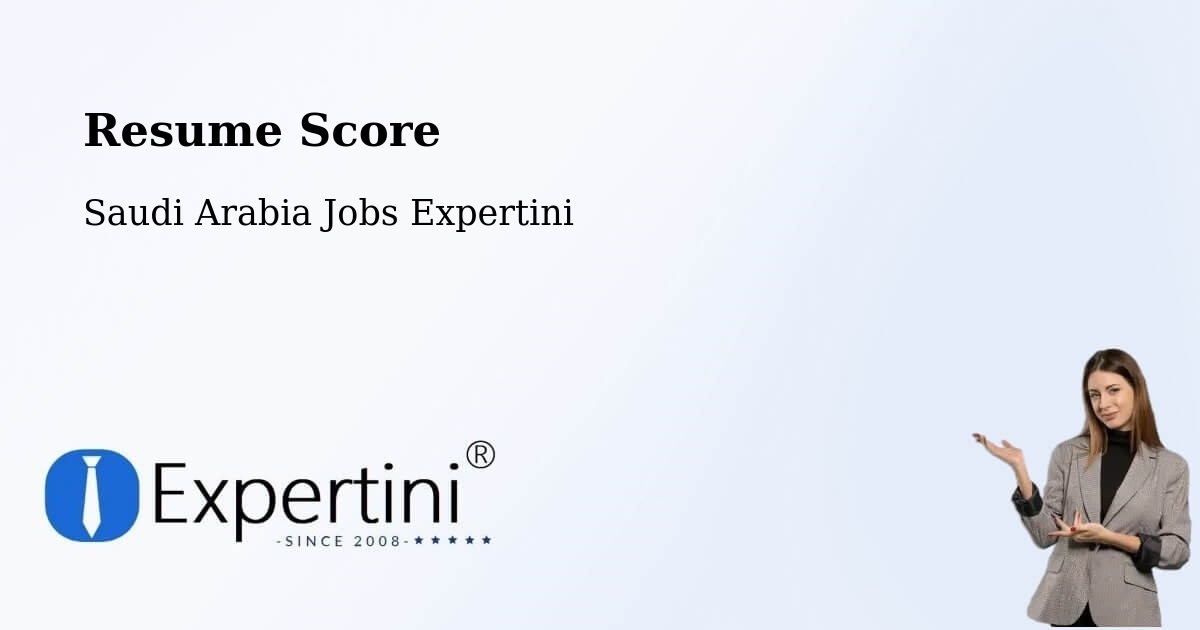 Resume Score & Job Description Match Tool – Duba - Saudi Arabia Jobs Expertini